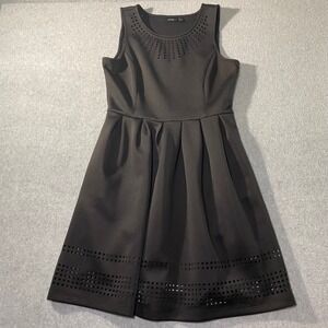fit and flare a line dress for women ica ica dress knit dress A-line dress flare dress cashmere touch midi length high neck fit & flare midi long long length Cable knit high waist women's main image 0